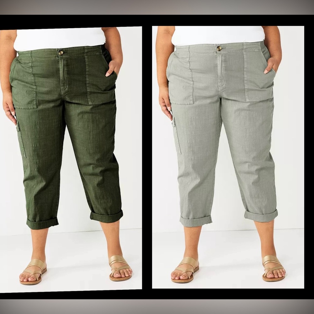Sonoma Goods For Life® Cargo Utility Capri Pants 16W
